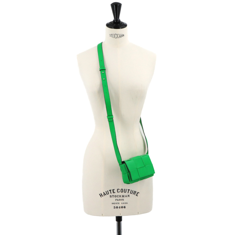 BOTTEGA VENETA Green Leather Intrecciato Shoulder Bag - Picture 10 of 10